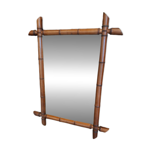 Miroir ancien style bambou