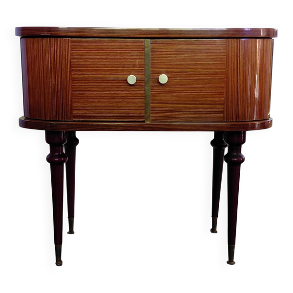 Chevet/meuble d'appoint vintage italien en palissandre - Années 50