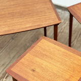 Set of Danish Mid Century Teak NestingTables, Coffee or  Sofa tables, Denkmark1950s