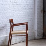 2x Niels Otto Møller Chair Model 56 in Teak, 1960s Denmark