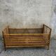 Lit enfant vintage en rotin et bambou – années 70