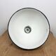 Lampe industrielle d’usine en émail vert années 1960