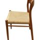 Set of 4 JL Moller model 75 chair by Niels Otto Moller Danish Design