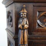 19th century carved walnut gothic storage unit