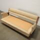 Vintage 3-seater sofa from the 50s-60s beige fabric wood