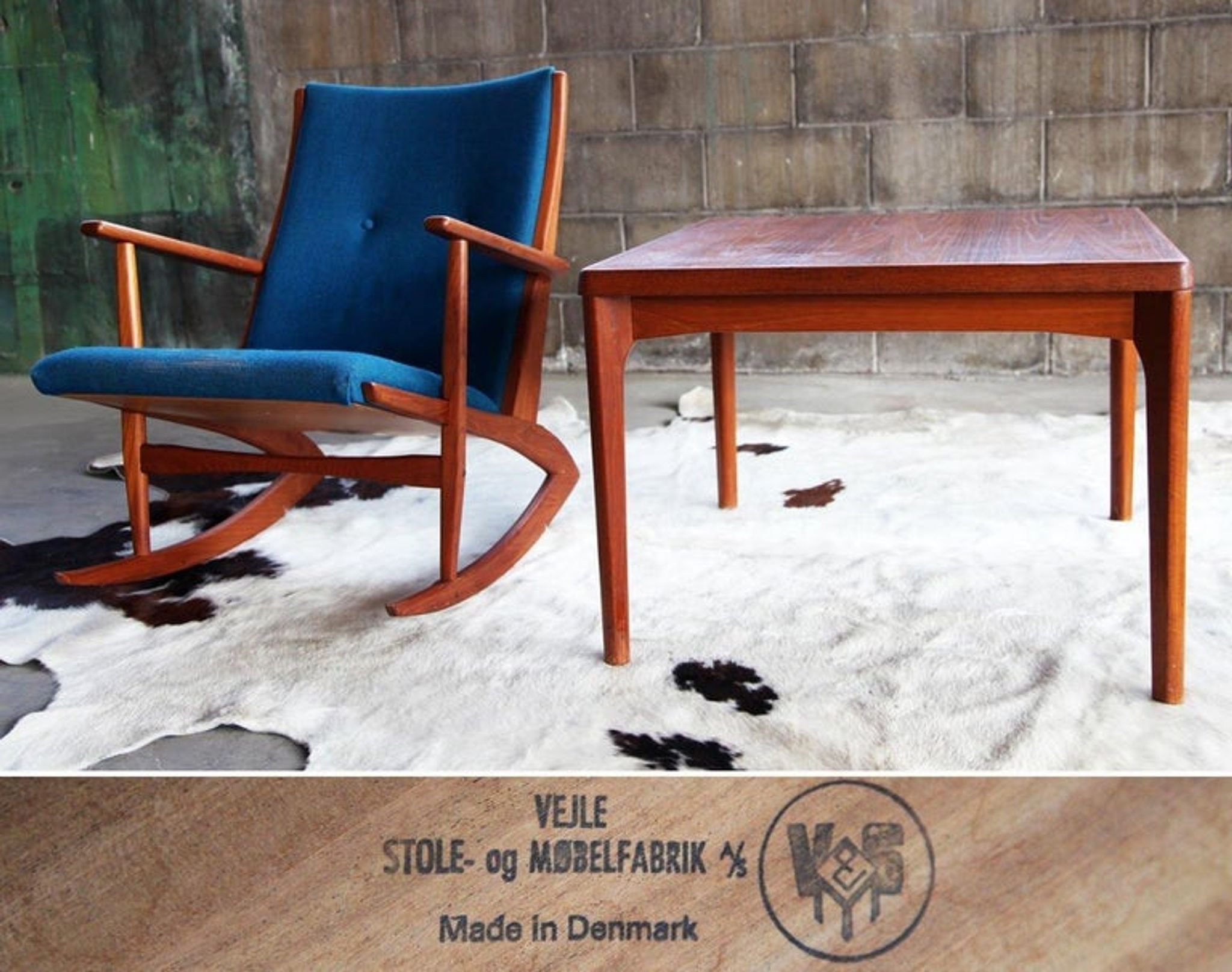 Table d'appoint Vejle Stole & Mobelfabrik en teck, Danemark, 1960s