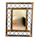 Miroir rotin 70's