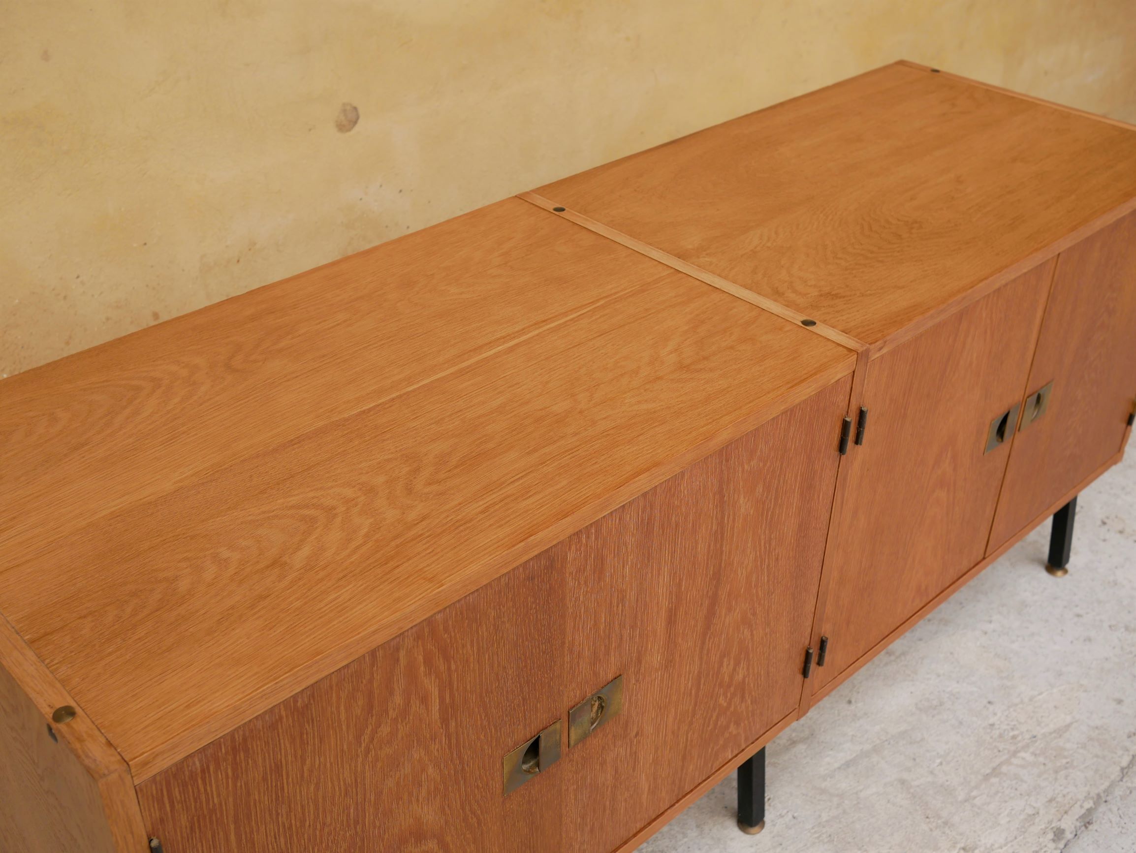 Vintage sideboard by René-Jean Caillette for Charron editions