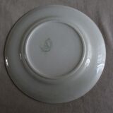 4 plates dessert Moulin des loups Orchies green tiles