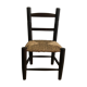 Chaise enfant bois et paille