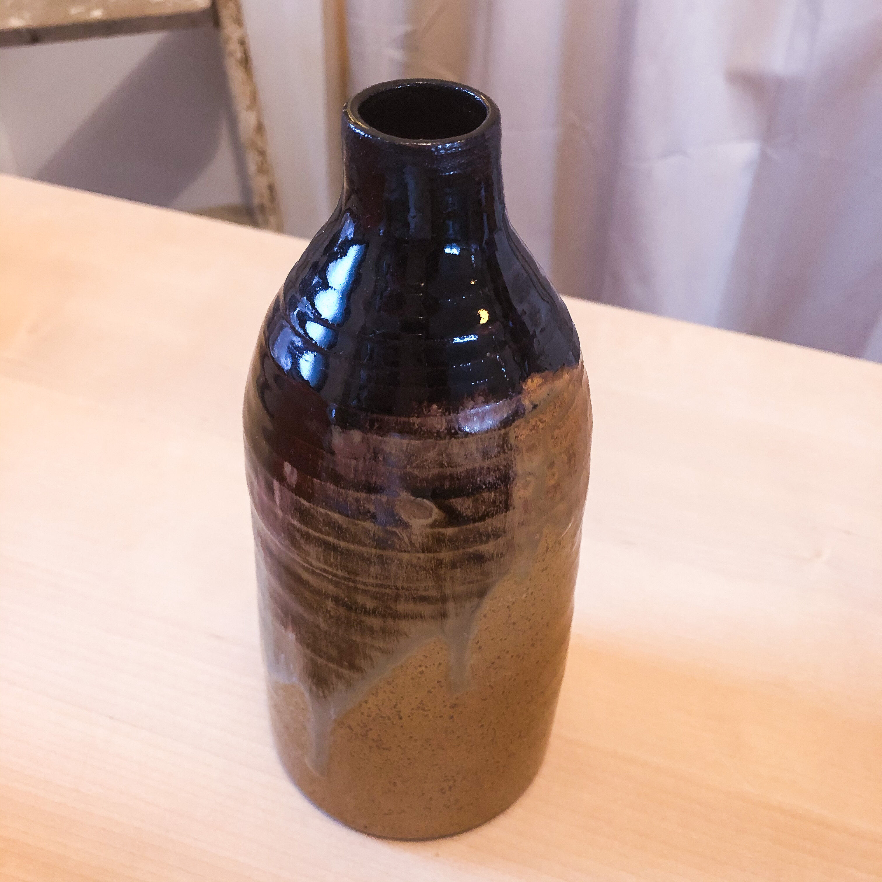 Vase en céramique bi-ton