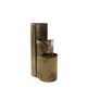 Mid-century set of 3 silver-plated vases, GiBi Italy 1970s