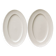Pair of oval porcelain dishes