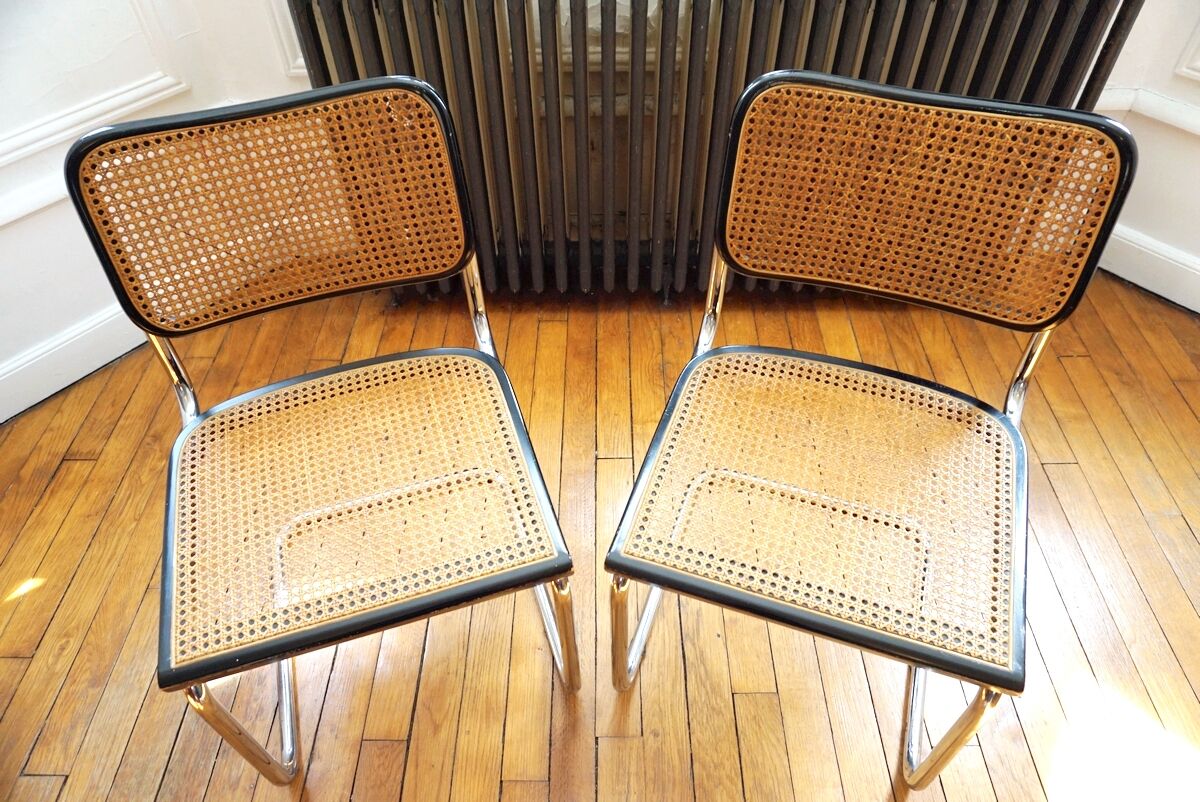 Pair of Cesca B32 chairs by Marcel Breuer