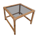 Table basse bambou / rotin