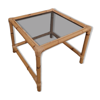 Table basse bambou / rotin
