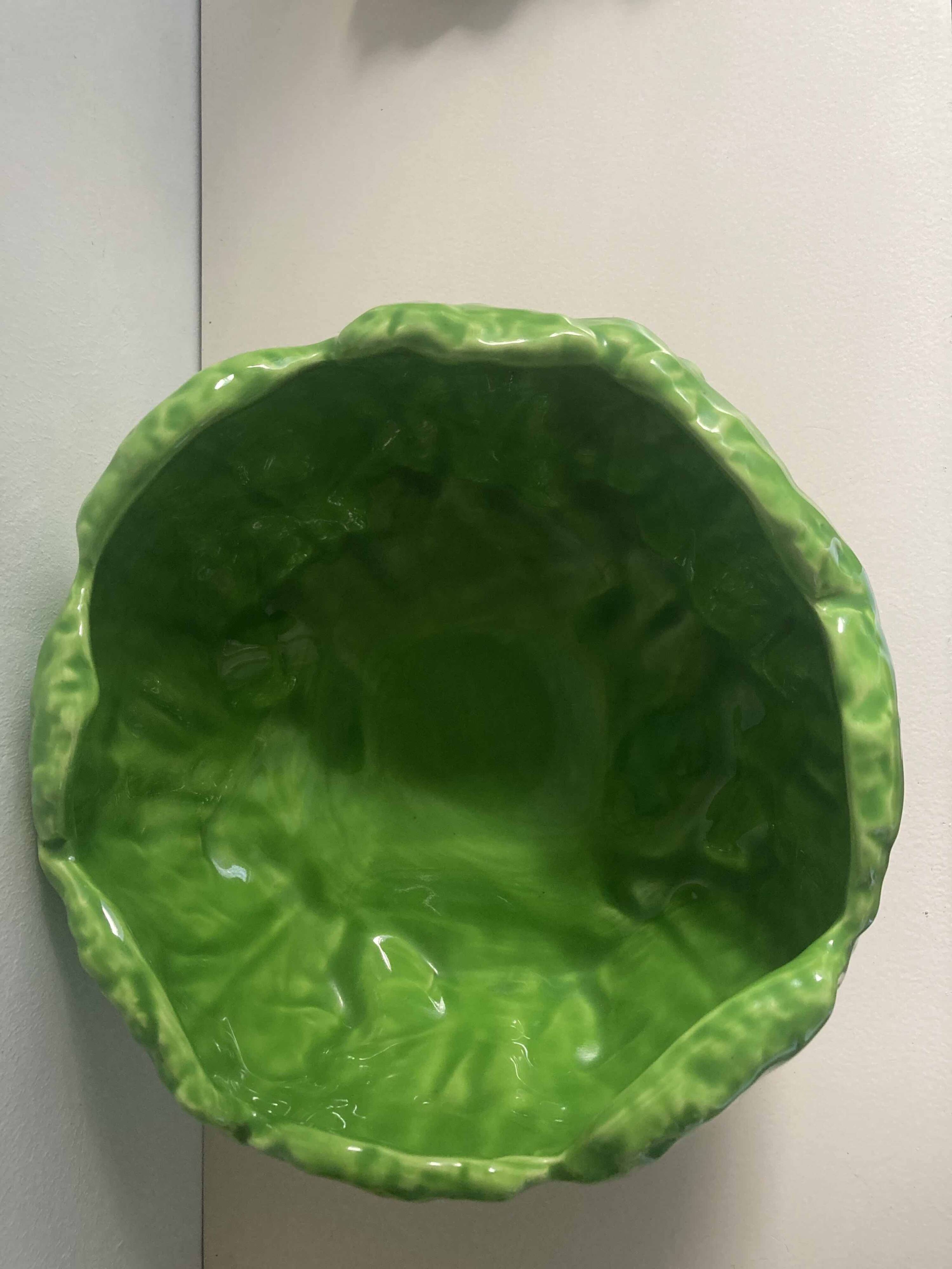 Earthenware salad bowl "cabbage"