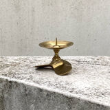 Old helix-shaped candle holder