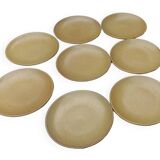 8 large stoneware plates