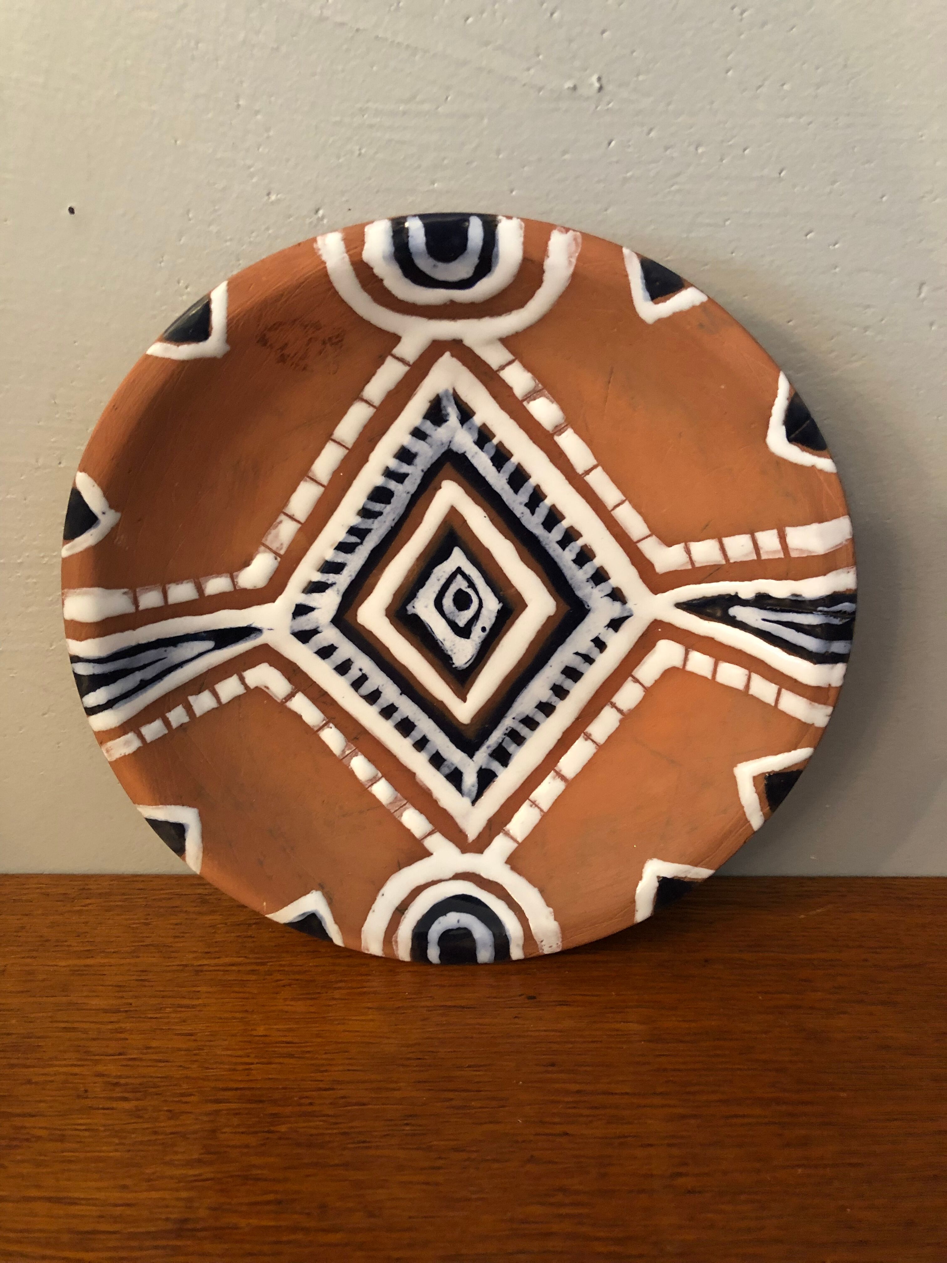 Terracotta plate Albert Pesché
