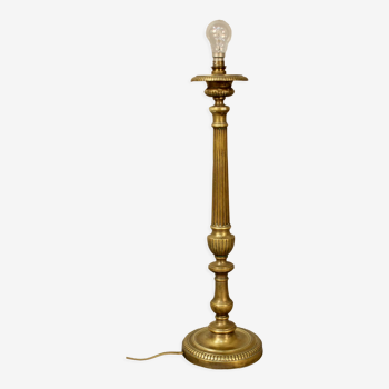 Pied de lampe en bronze XIXème