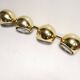 4 large golden ball spots, space age 60 70's. concord wall light on rails