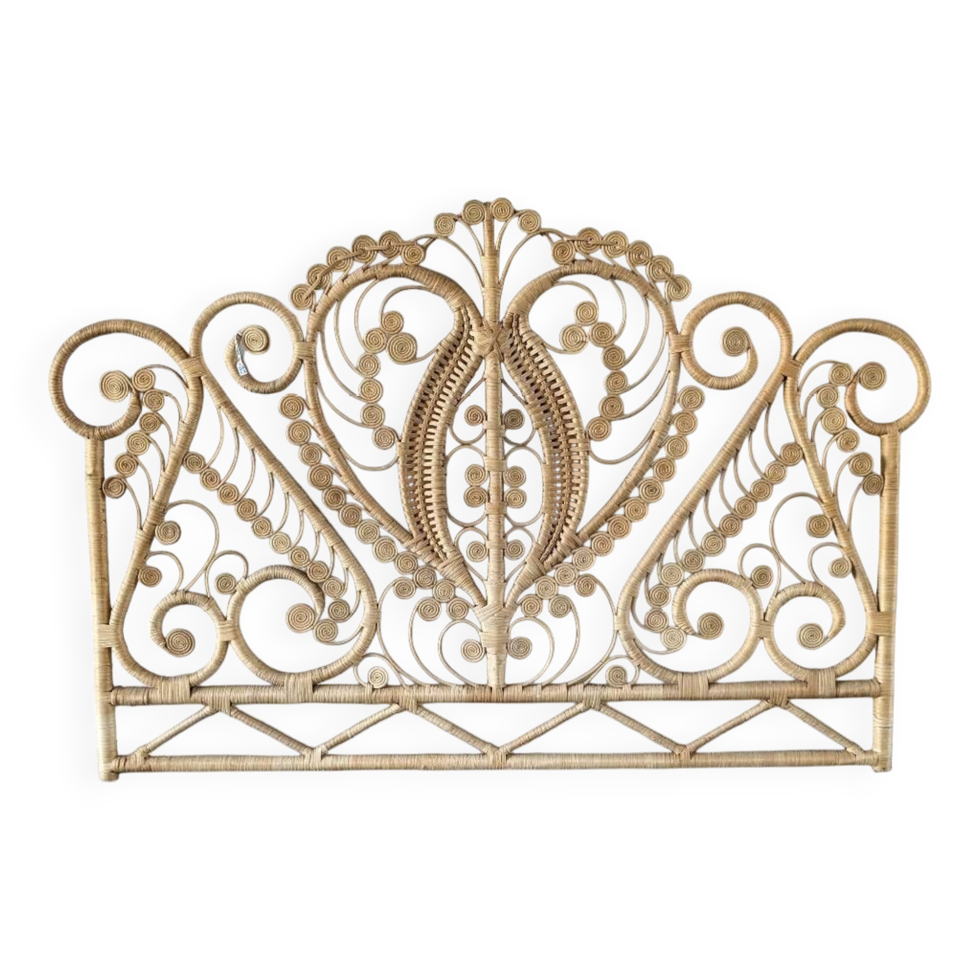 Rattan headboard