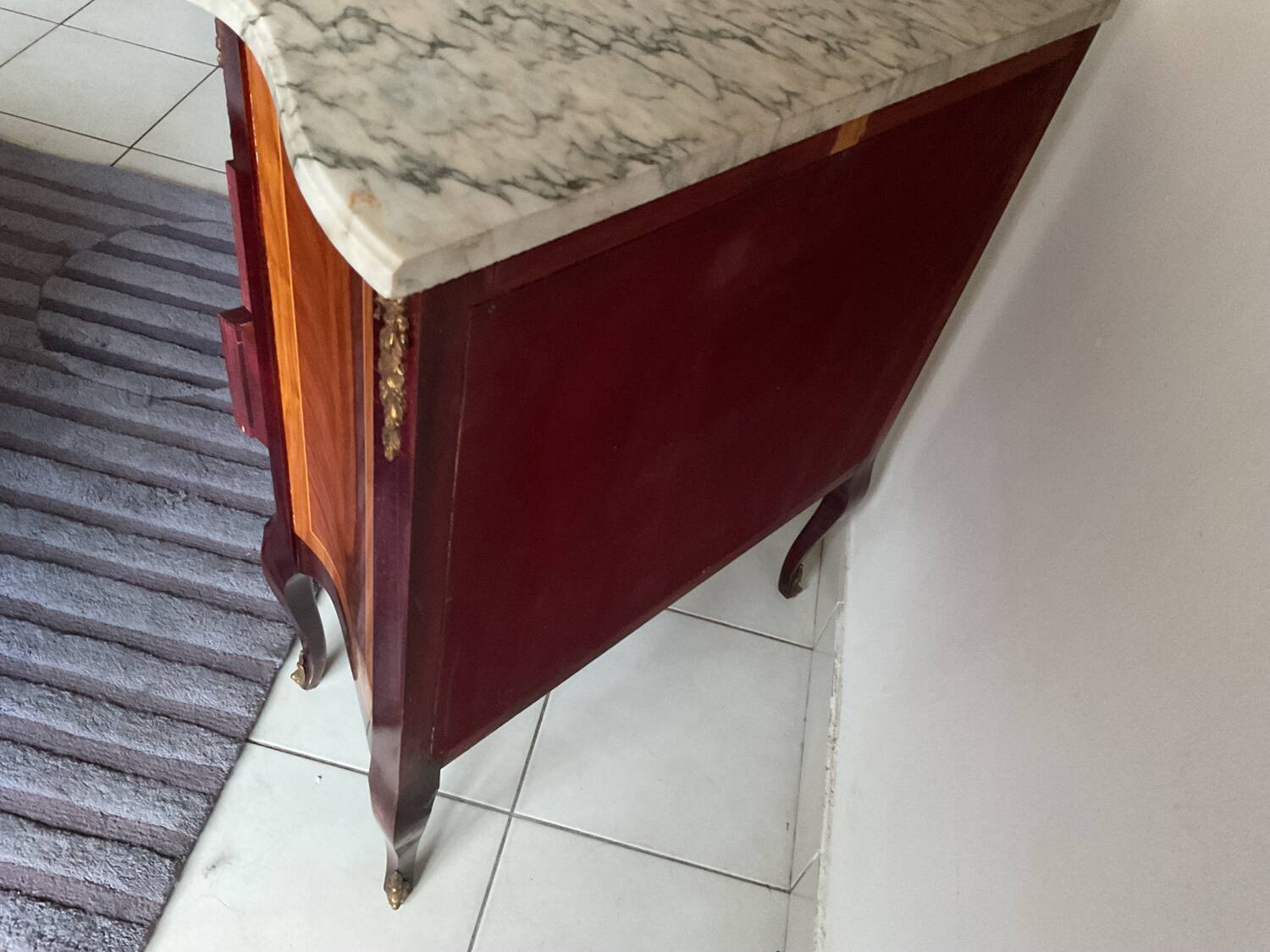 Marble inlaid commode