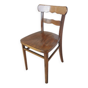 Chaise de salle à manger vintage en bois : style bistrot tyrolien, années 1970