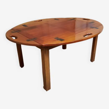 Mahogany boat coffee table