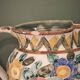 "Cérart Monaco" ceramic pitcher, signed — colorful floral decoration