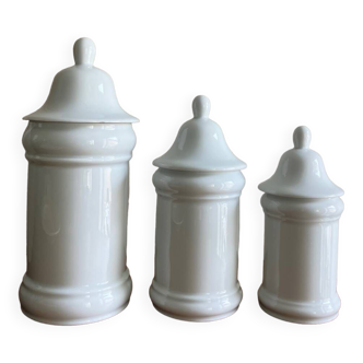 Porcelain apothecary jars