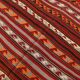 Rugs For Living Room Red & Brown Turkish Kilim Rug, 133x272Cm