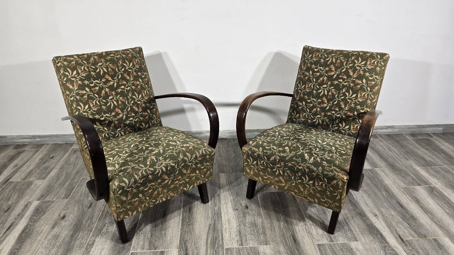 Set of Vintage Armchairs by Jindrich Halabala