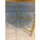 Round coffee table with marble tray