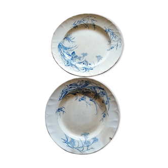 Set of 2 round dishes