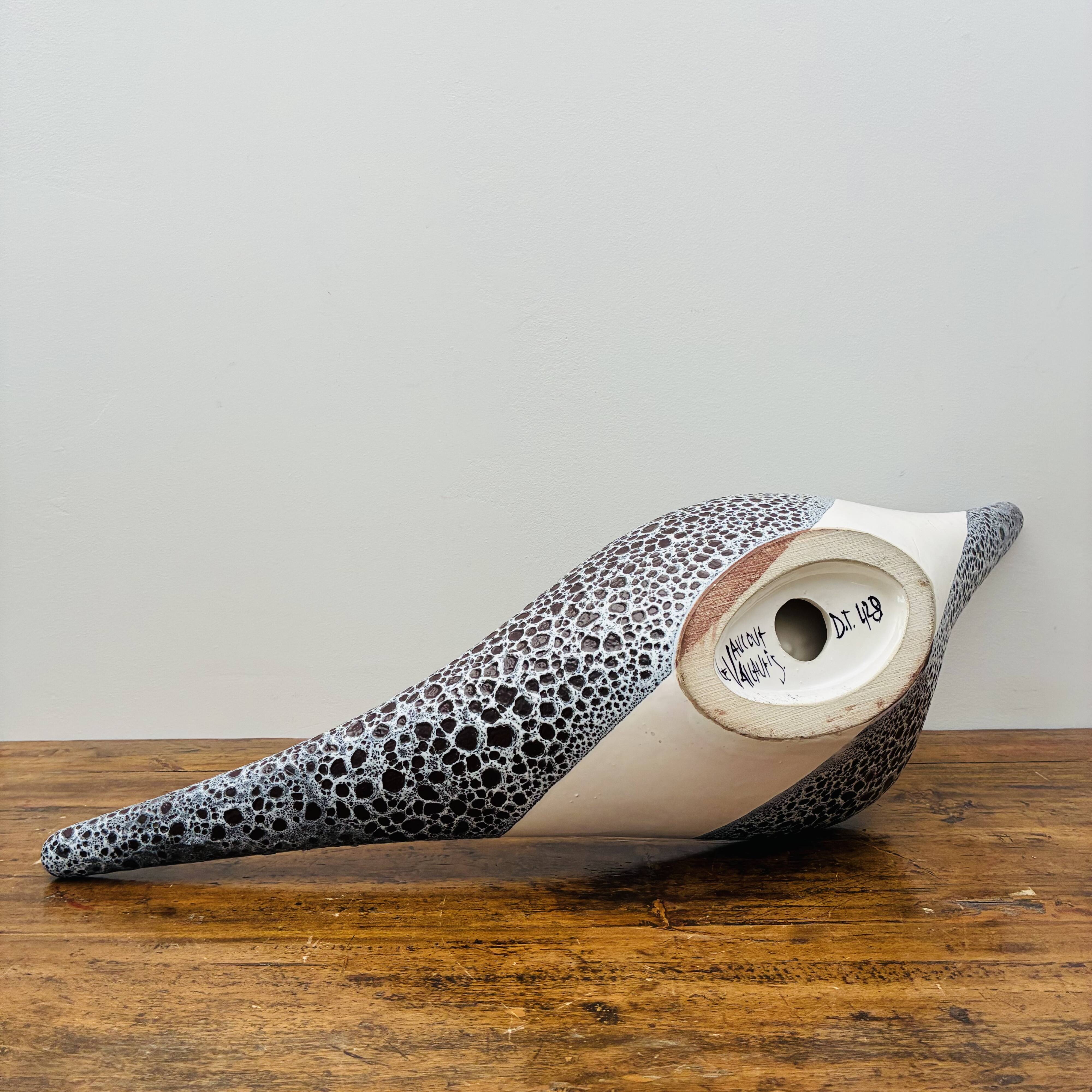 Large sculptural ceramic bowl – Vallauris Atelier Le Vaucour Years