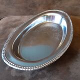 Large oval metal platter