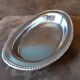 Large oval metal platter