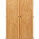 Parisian Art Deco wardrobe, renovated with raw wood.
