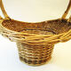Rattan fruit basket with cove