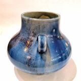 Vase enamelled sandstone circa 1950
