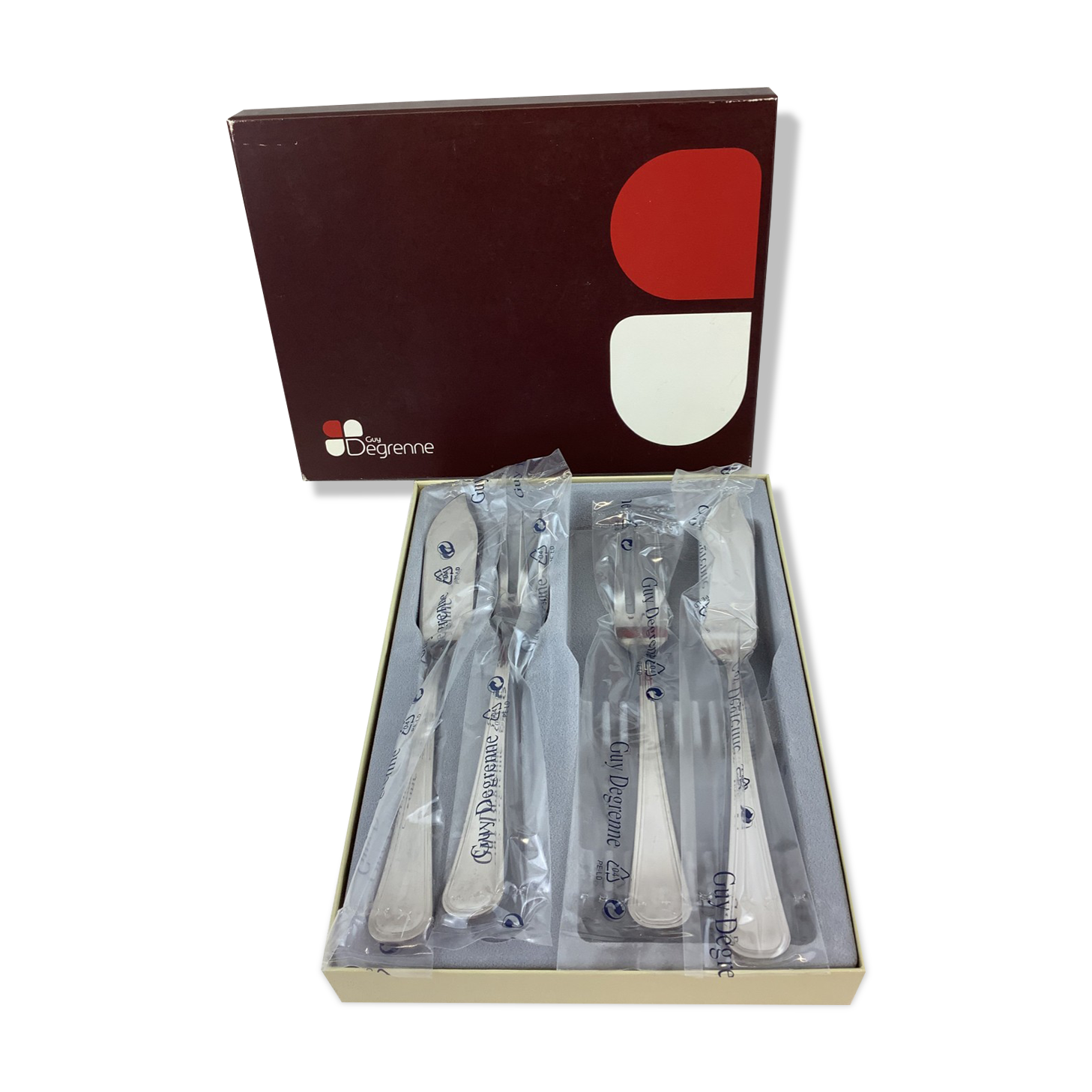2 Guy Degrenne fish cutlery set