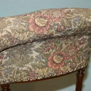 Antique Victorian Nursing Chair in Tapestry with Floral Decoration