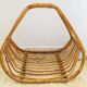 Porte bûche rotin vintage