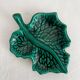 Vallauris green leaf slip bowl