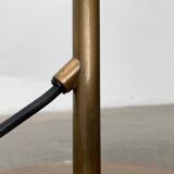 Vintage Hollywood Regency floor lamp in German brass by Florian Schulz.