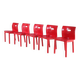 1980s “4870” chairs by Anna Castelli Ferrieri for Kartell, Italy