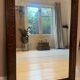 Miroir en chêne massif des années 50 | 90x65cm