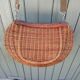 Large handmade wicker fishing basket